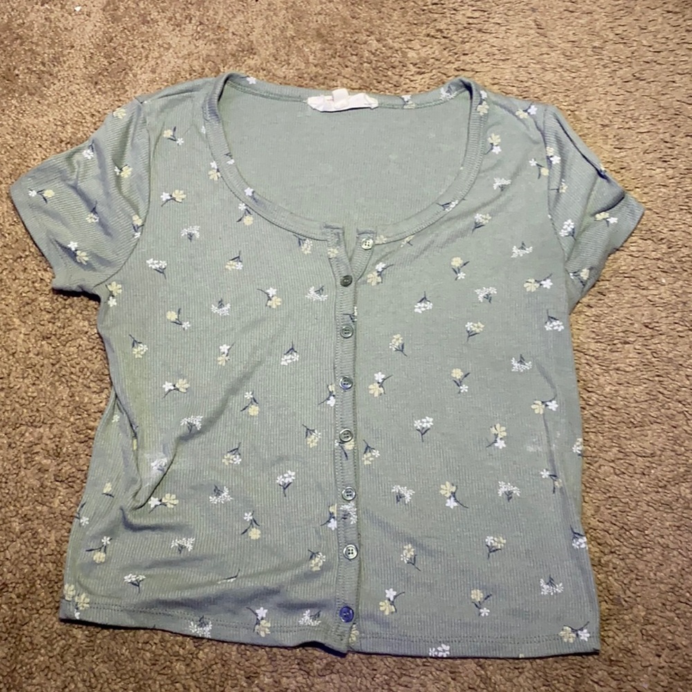 floral crop top
